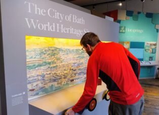 City of Bath UNESCO World Heritage Site visitor centre exhibit